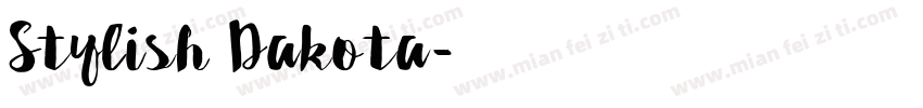 Stylish Dakota字体转换